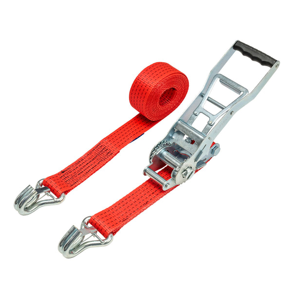 50mm ERGO Ratchet Strap, 5000kg with Hook and Keeper