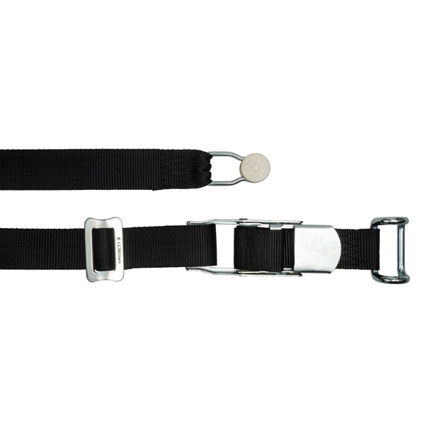Internal Curtainsider Strap with Bobbin / Rave Hook - 6.4m for Double Deck Trailers