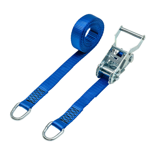 25mm Ratchet Strap, 1500kg with D Rings