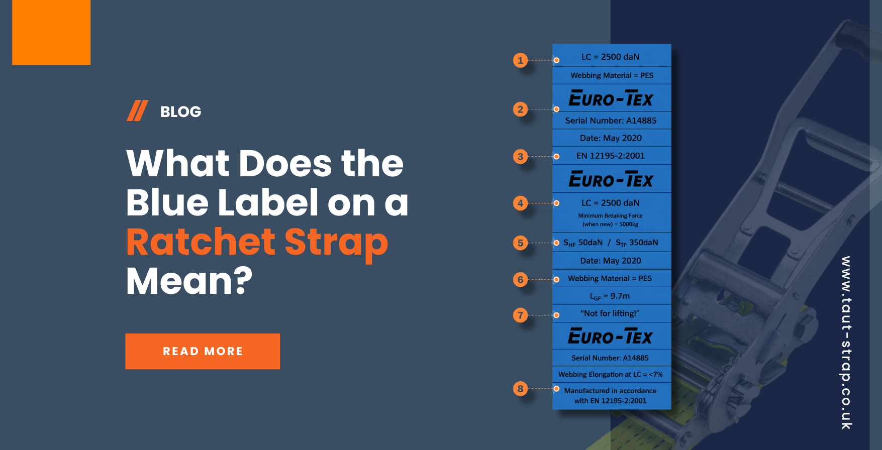 What Does the Blue Label on a Ratchet Strap Mean?