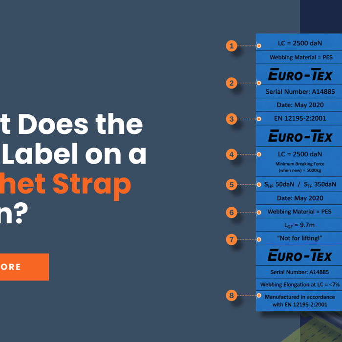 What Does the Blue Label on a Ratchet Strap Mean?