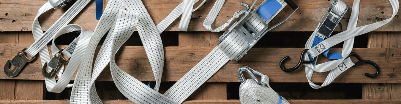 white ratchet straps