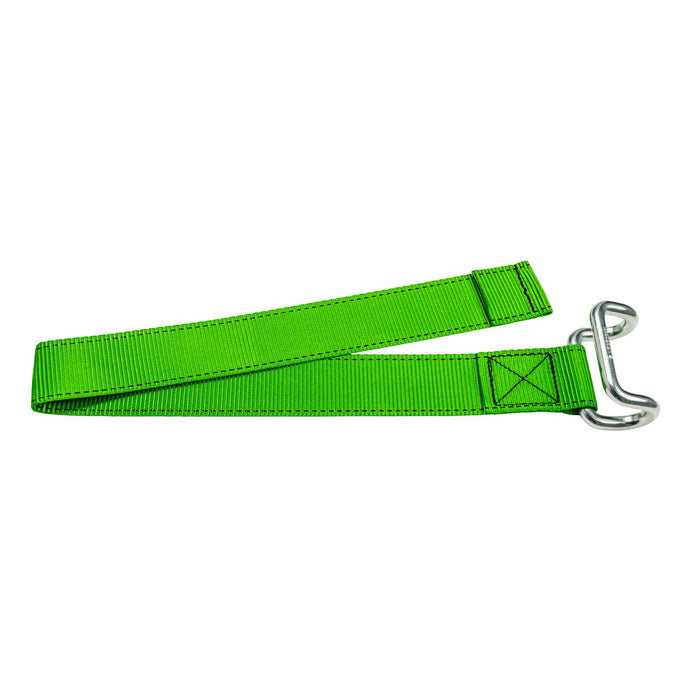 45mm Bottom Strap with Rave Hook - Green