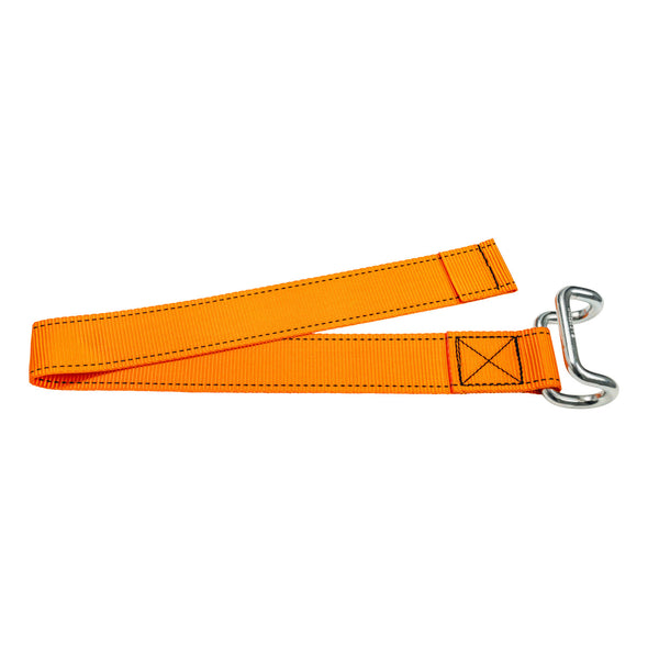 45mm Bottom Strap with Rave Hook - Orange