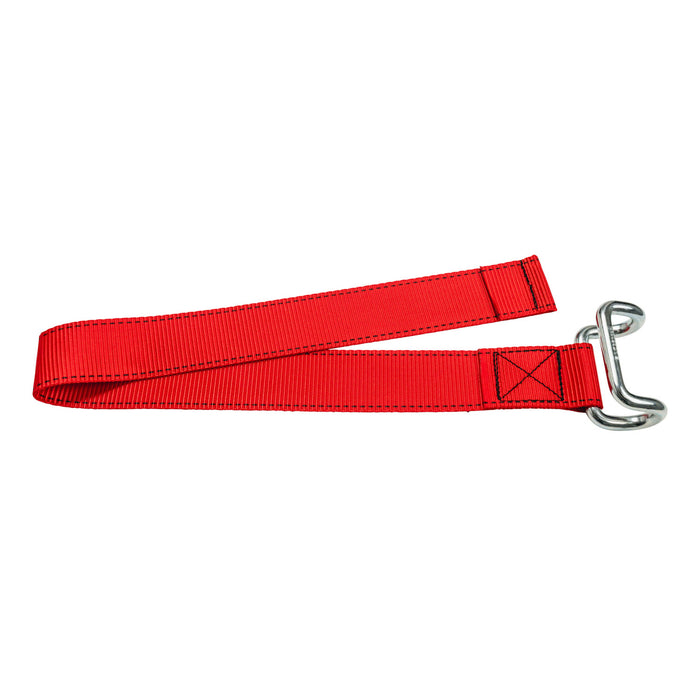 45mm Bottom Strap with Rave Hook - Red