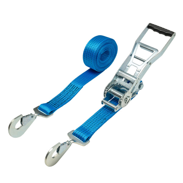 50mm ERGO Ratchet Strap, 5000kg with Twisted Snap Hooks