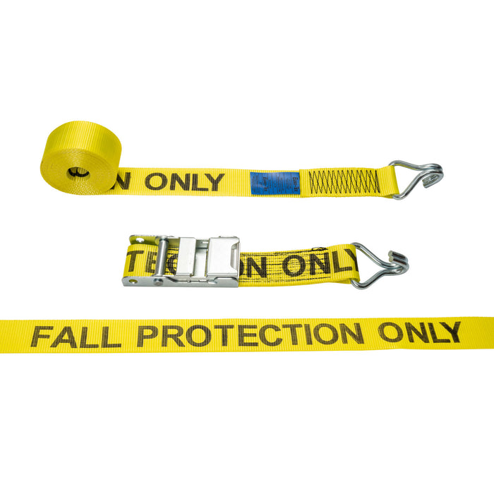 Fall Arrest Strap with Overcenter Buckle and Claw Hooks