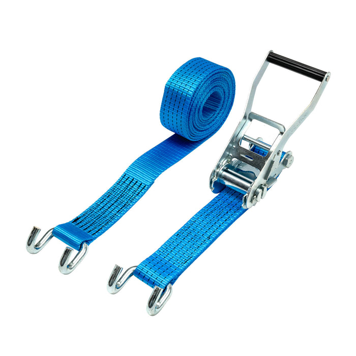 50mm Ratchet Strap, 5000kg with Chassis Hooks