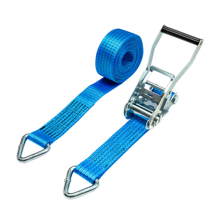 50mm Ratchet Strap, 5000kg with D Rings