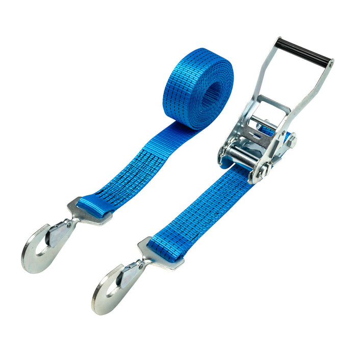 50mm Ratchet Strap, 5000kg with Twisted Snap Hooks