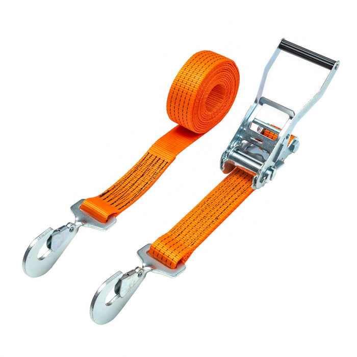 50mm Ratchet Strap, 5000kg with Twisted Snap Hooks