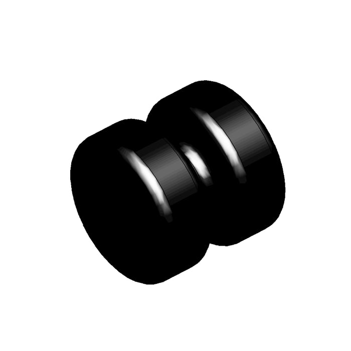 A drawing of a black bobbin